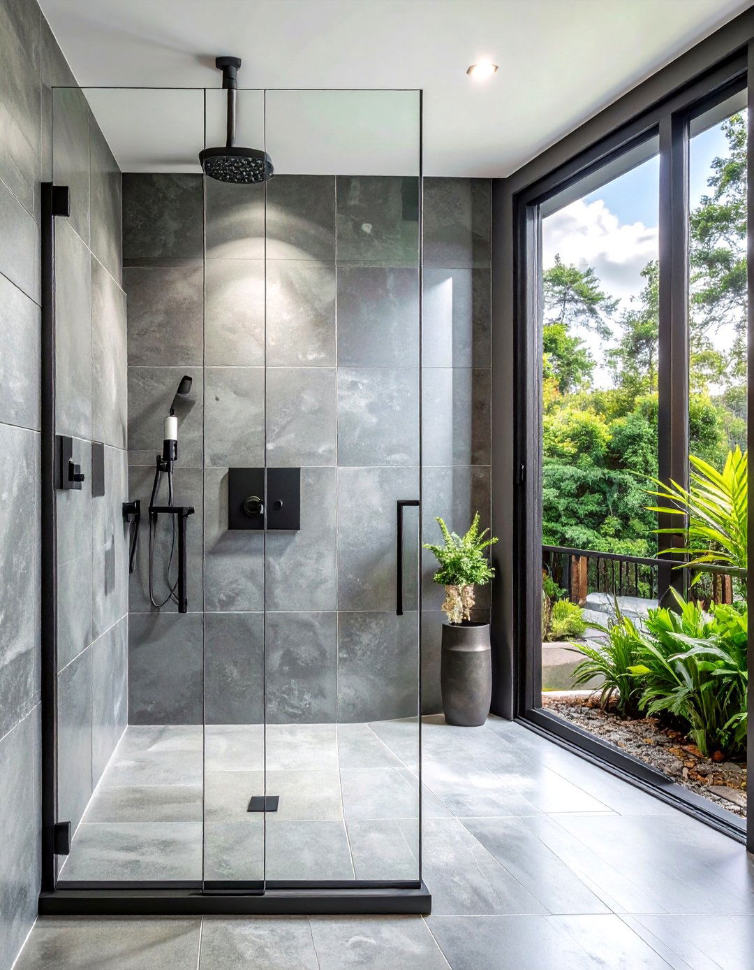 Frameless Glass Shower - 30 bungalow bathroom ideas