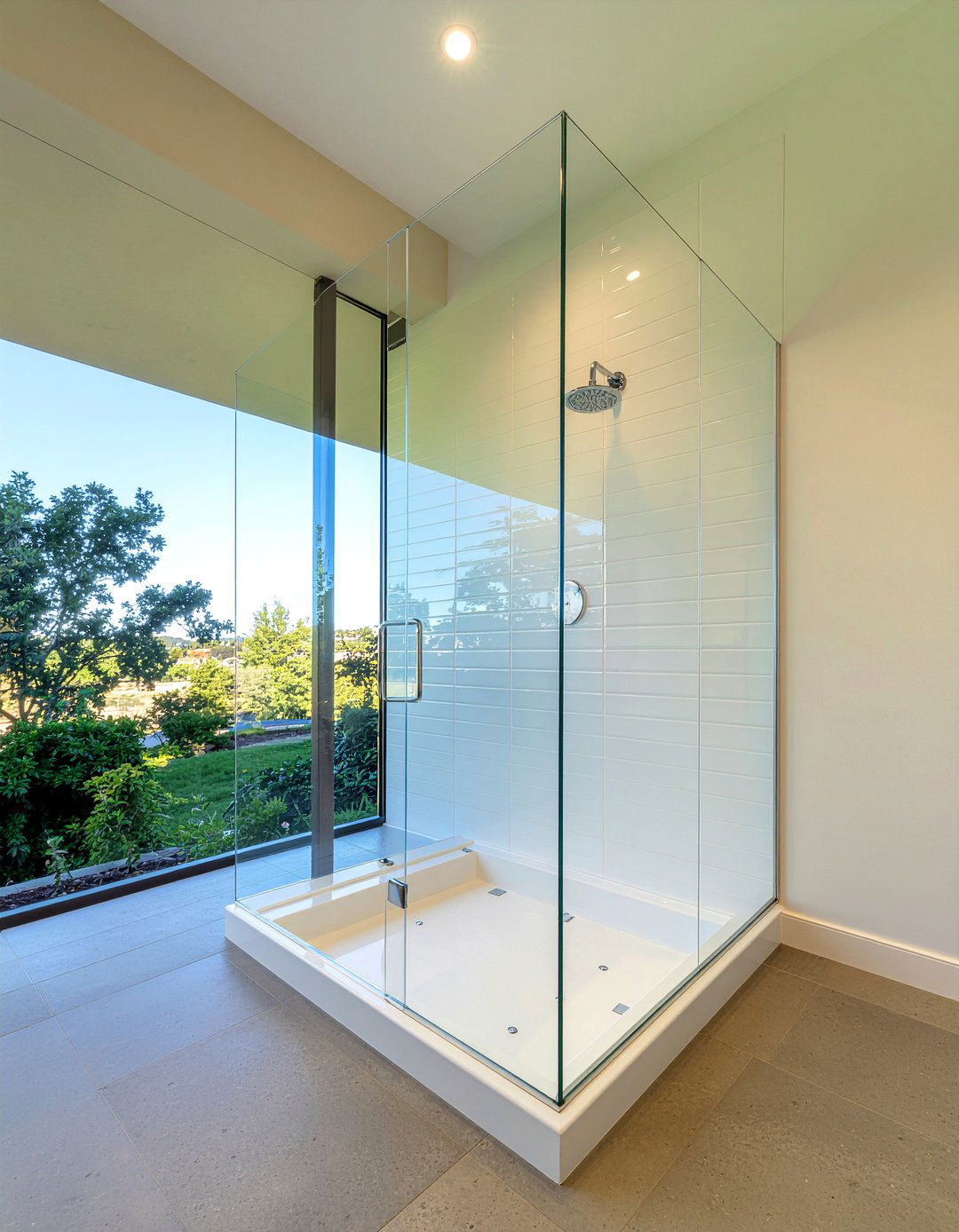 Frameless Glass Shower - 30 full bathroom remodel ideas