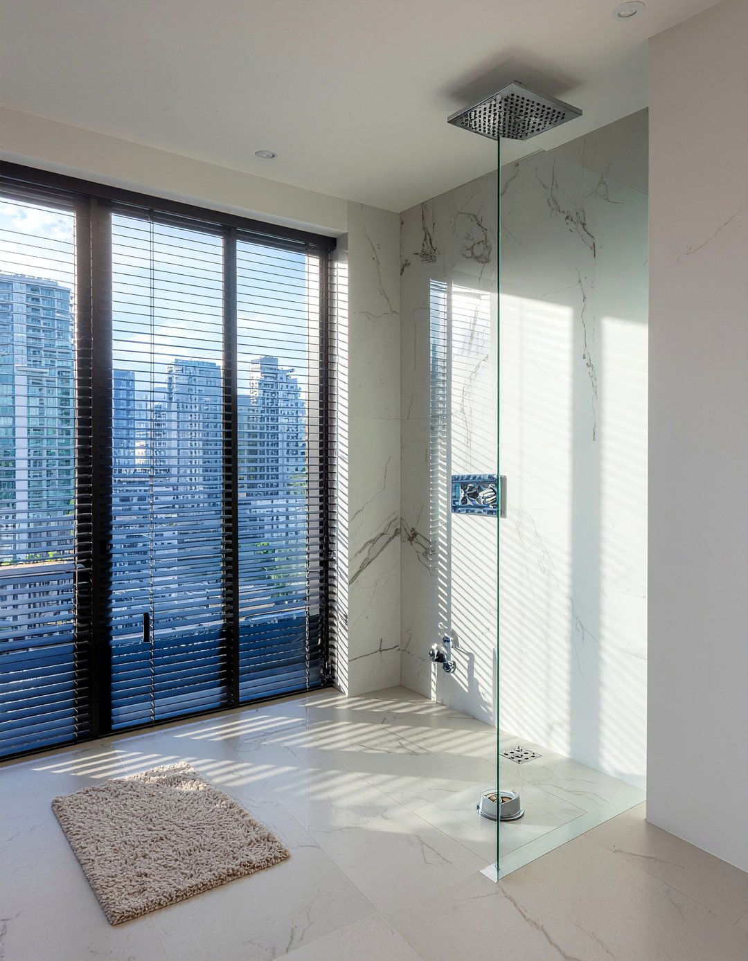 Frameless Glass Shower - 30 luxury bathroom ideas