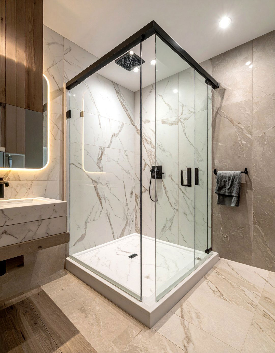 Frameless Glass Shower - 30 unique bathroom ideas