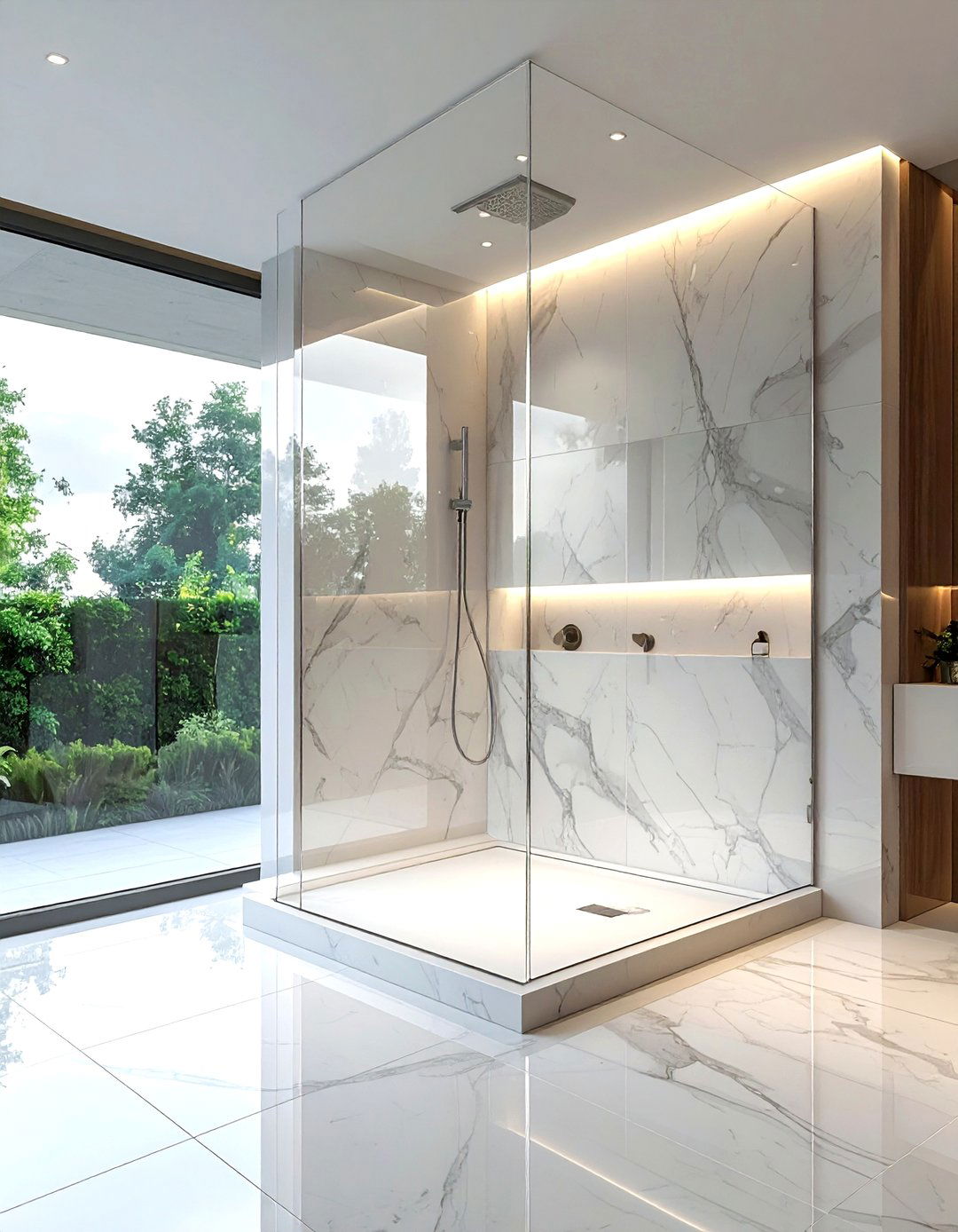 Frameless Glass Shower - 30 bathroom redesign ideas