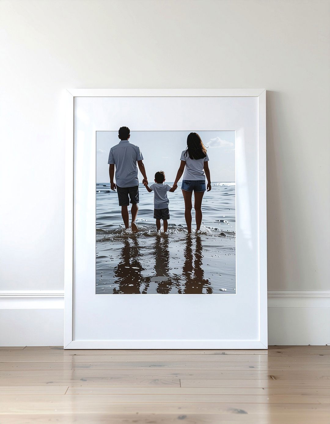 Frameless Photo Print - 30 family photo decor ideas