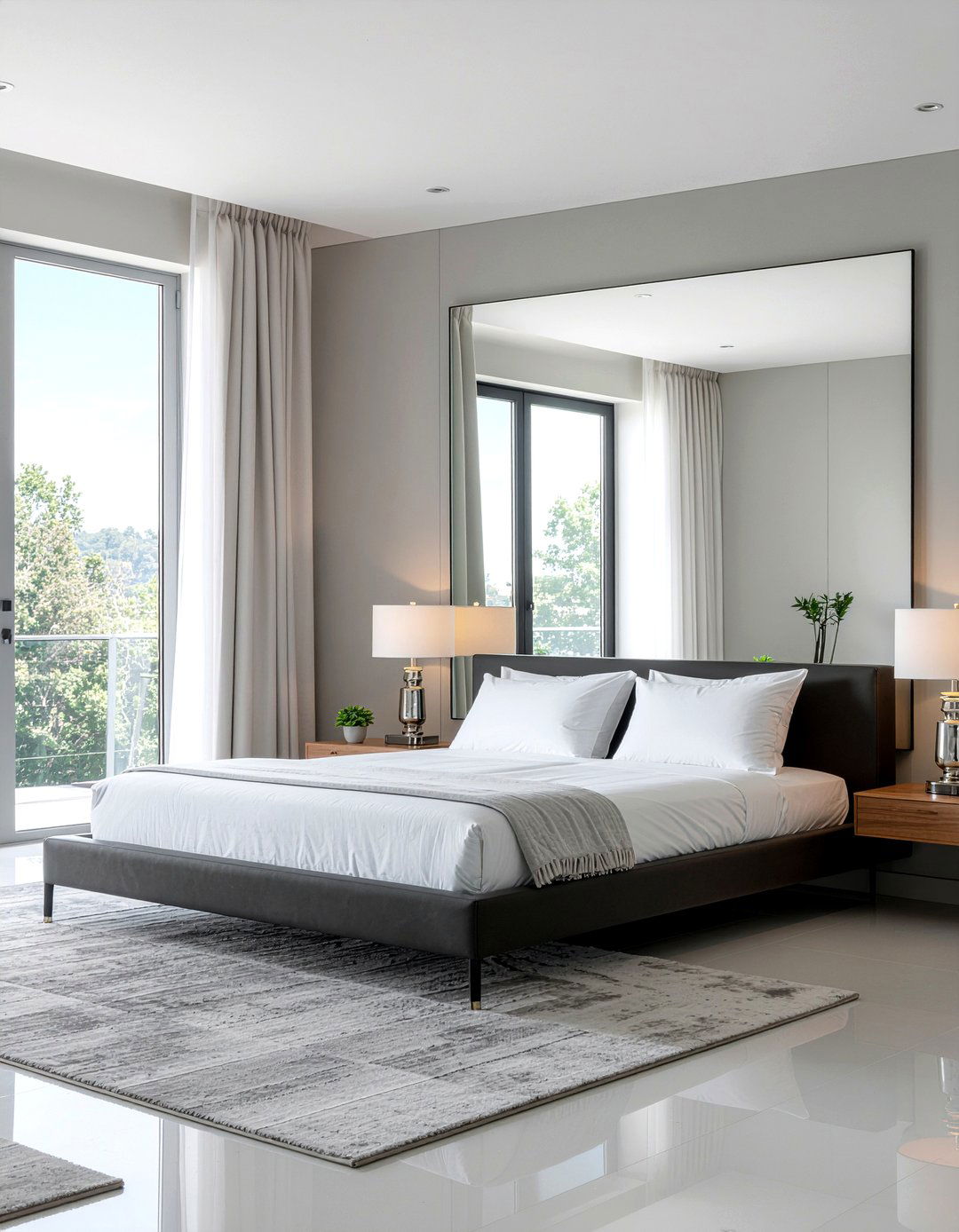 Frameless Polished Mirror - 30 bedroom decorative mirrors