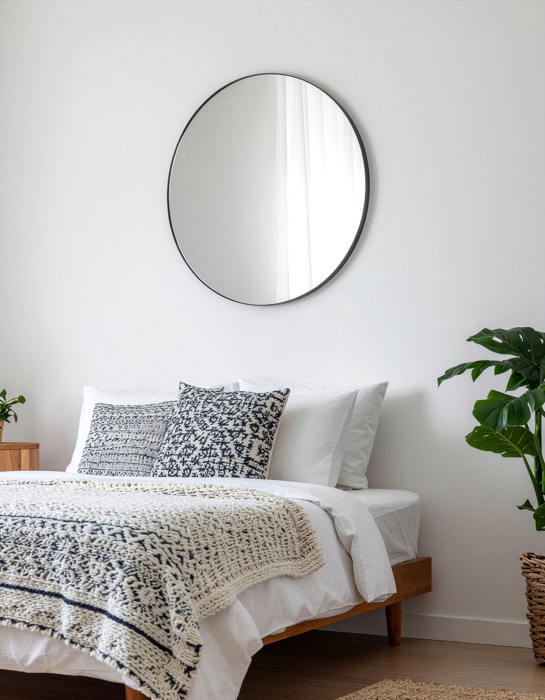 Frameless Round Mirror Modern - 30 bedroom round mirrors