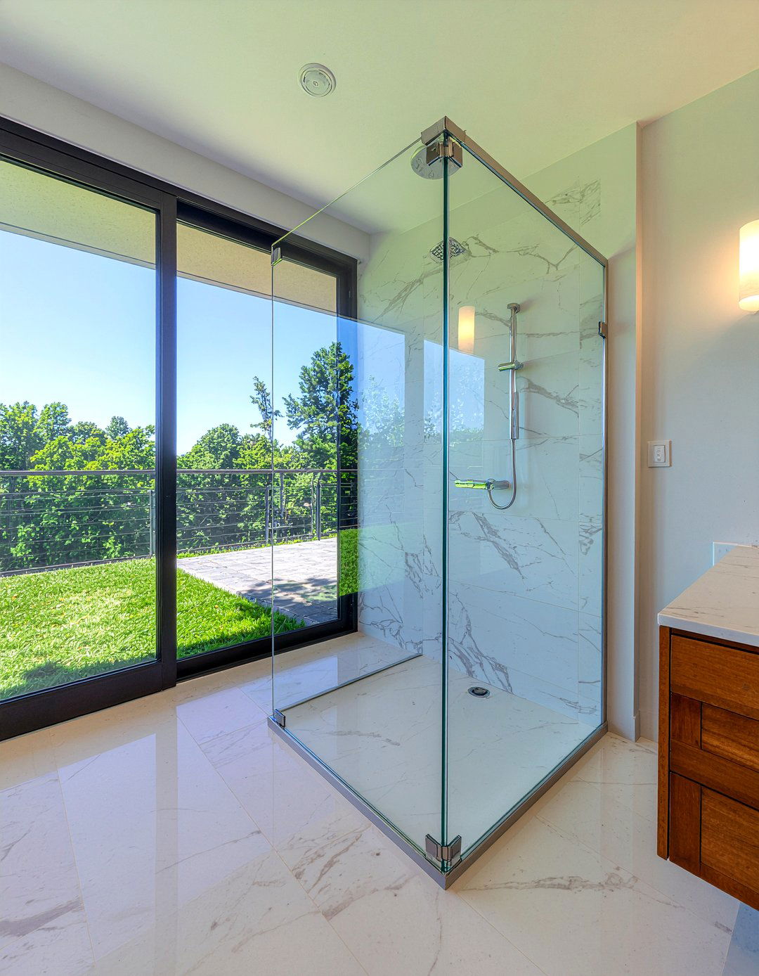 Frameless glass shower - 30 modern take on classic bathroom ideas