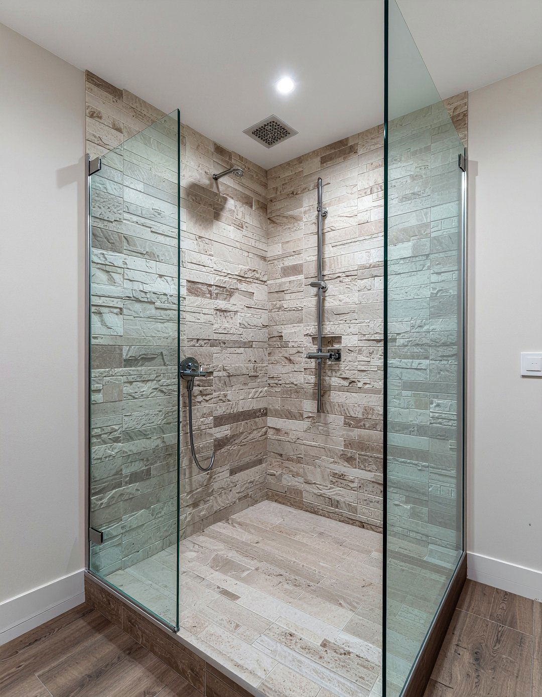 Frameless glass shower - 30 primary bathroom ideas