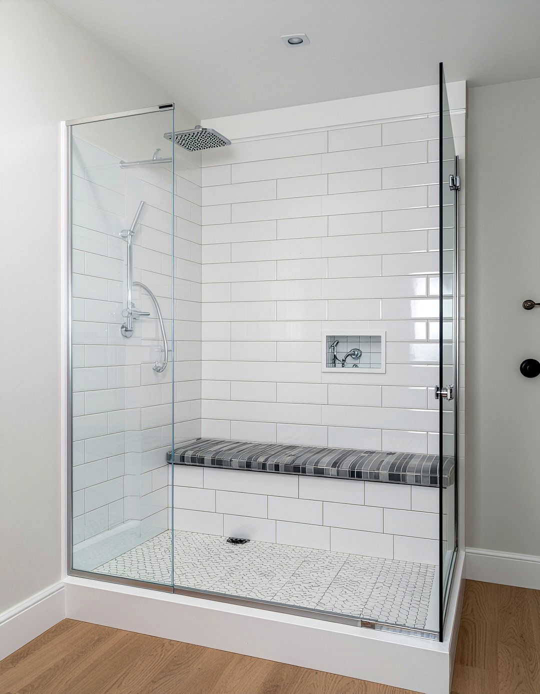 Frameless glass shower - 30 bathroom gut renovation ideas