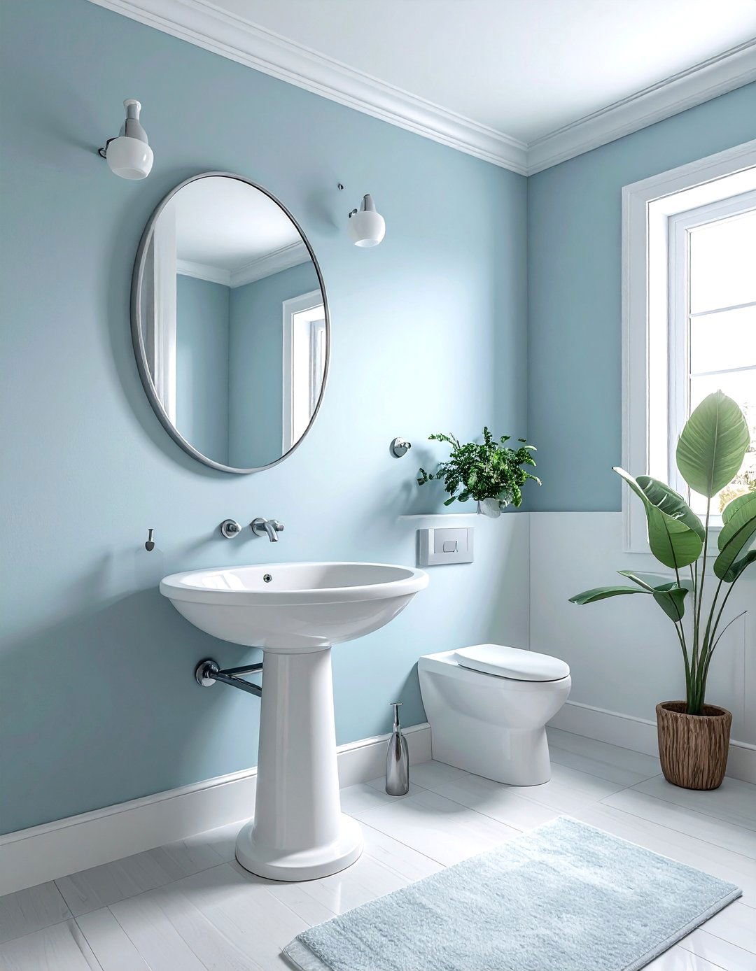 Frameless oval bathroom mirror - 30 oval bathroom mirror ideas