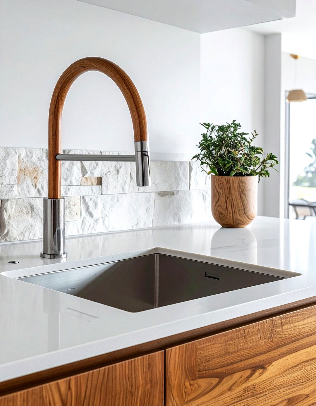 Frank Lloyd Wright kitchen faucet - 30 Brizo kitchen ideas