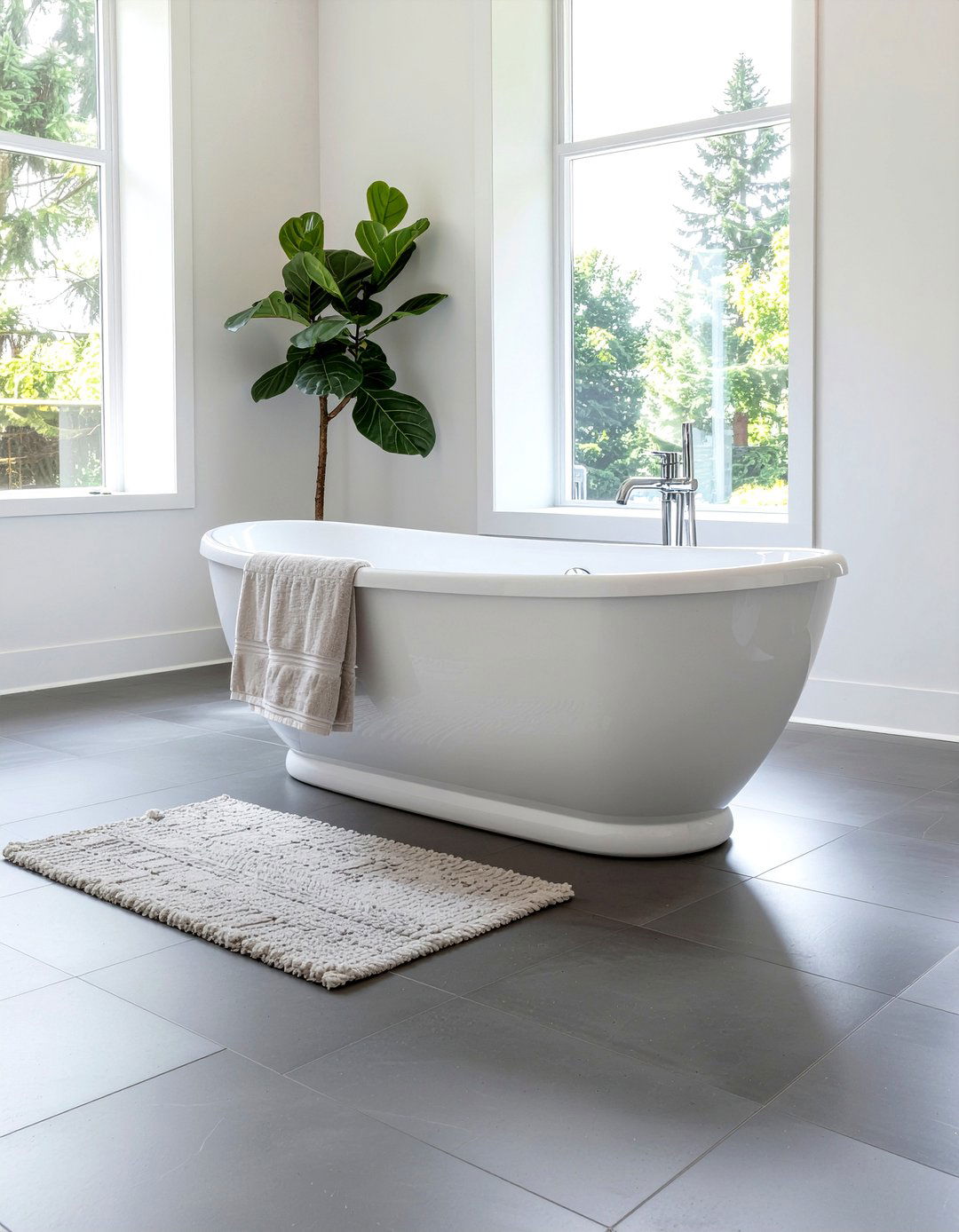 Freestanding Bathtub - 30 bathroom focal point ideas