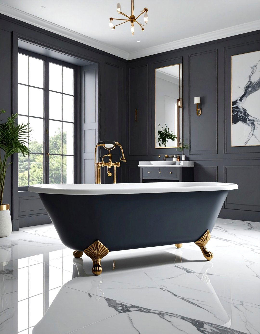 Freestanding Clawfoot Tub - 30 updated classic bathroom ideas