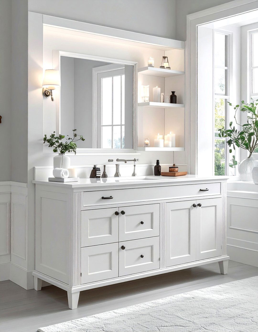Freestanding Corner Bathroom Cabinet - 30 bathroom corner shelving ideas