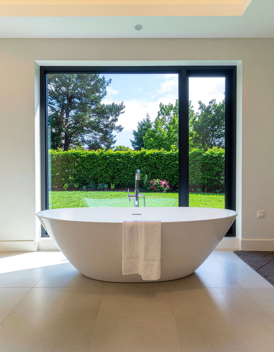 Freestanding Soaking Tub - 30 bathroom transformation ideas