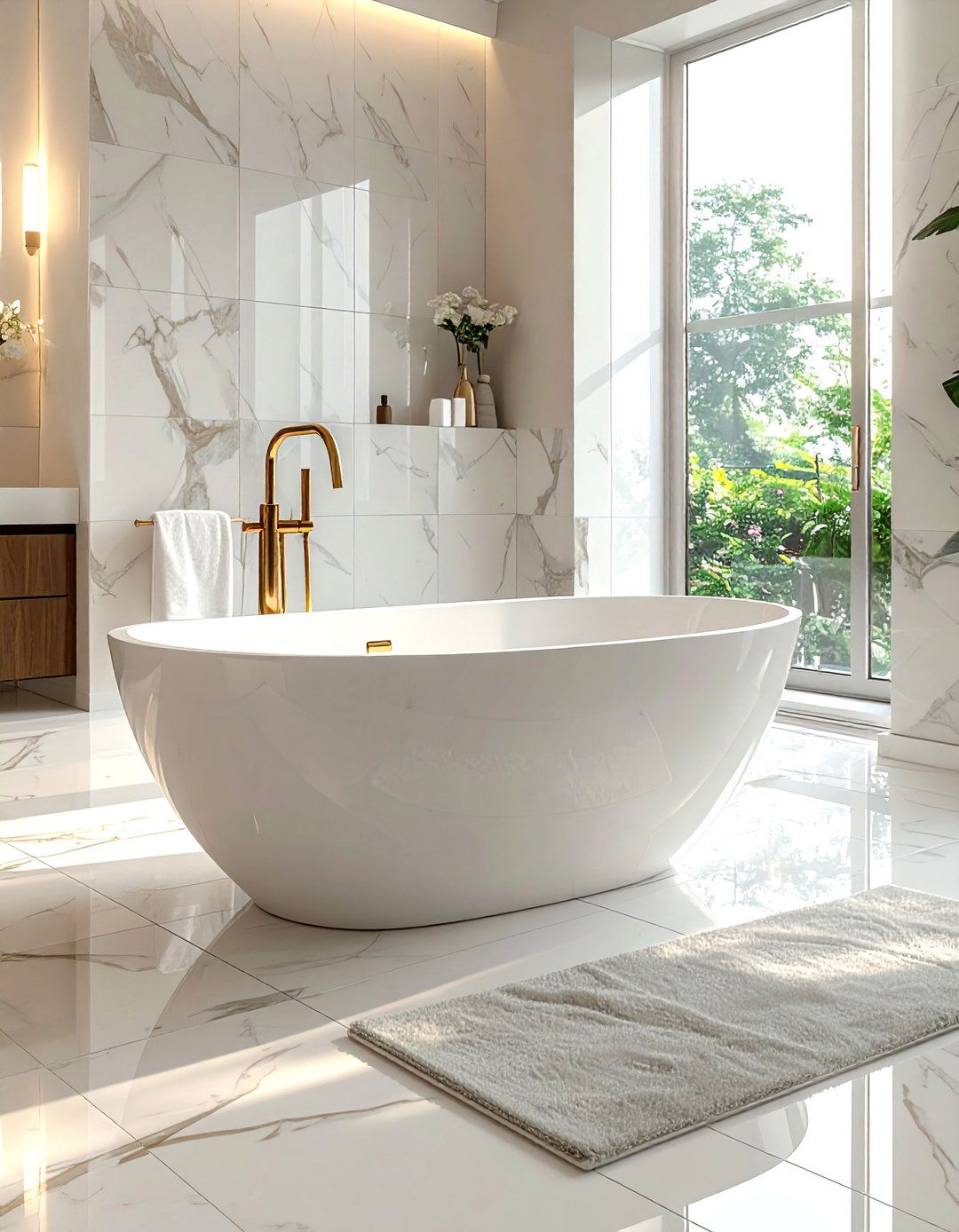 Freestanding Soaking Tub - 30 rich decor ideas