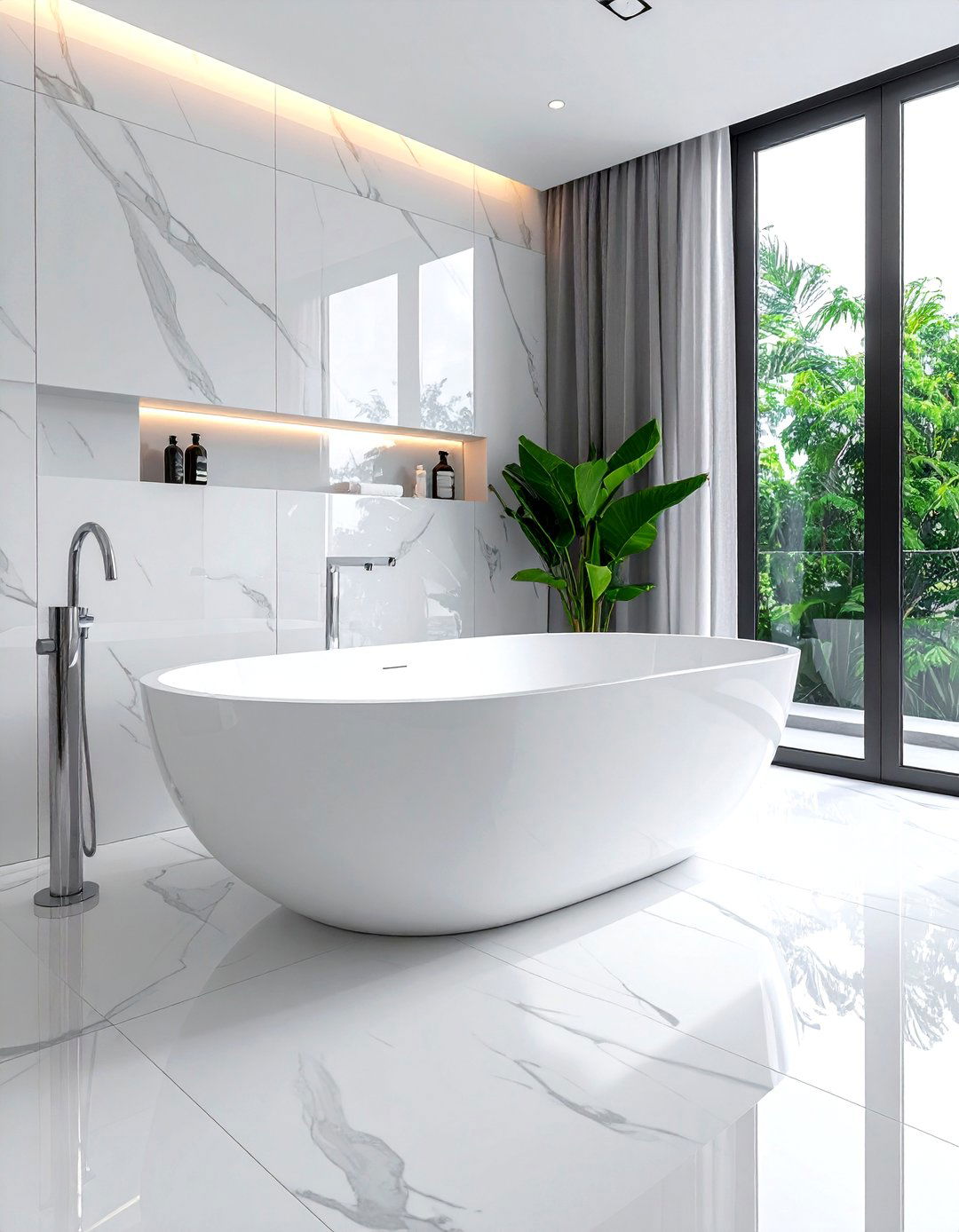 Freestanding Soaking Tub - 30 soaking tub ideas