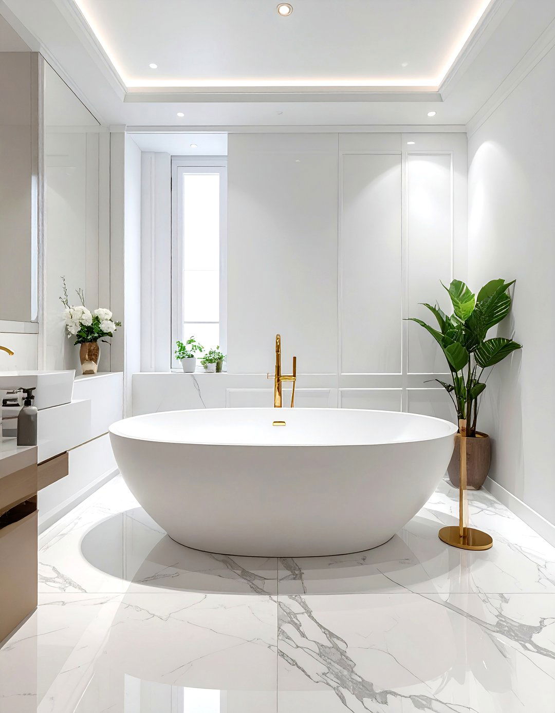 Freestanding Soaking Tub - 30 spec home bathroom ideas