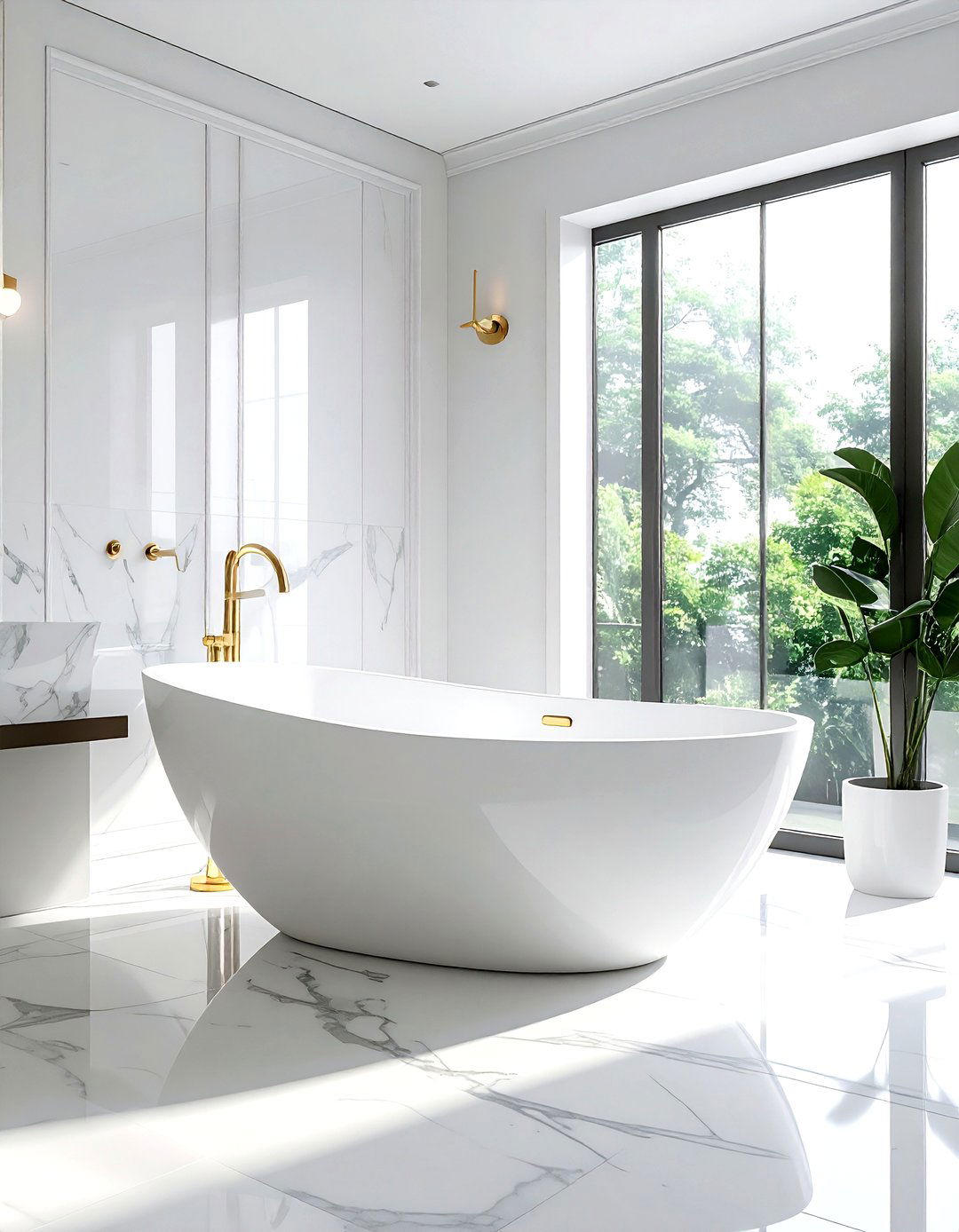 Freestanding Tub Bathroom - 30 model home bathroom ideas