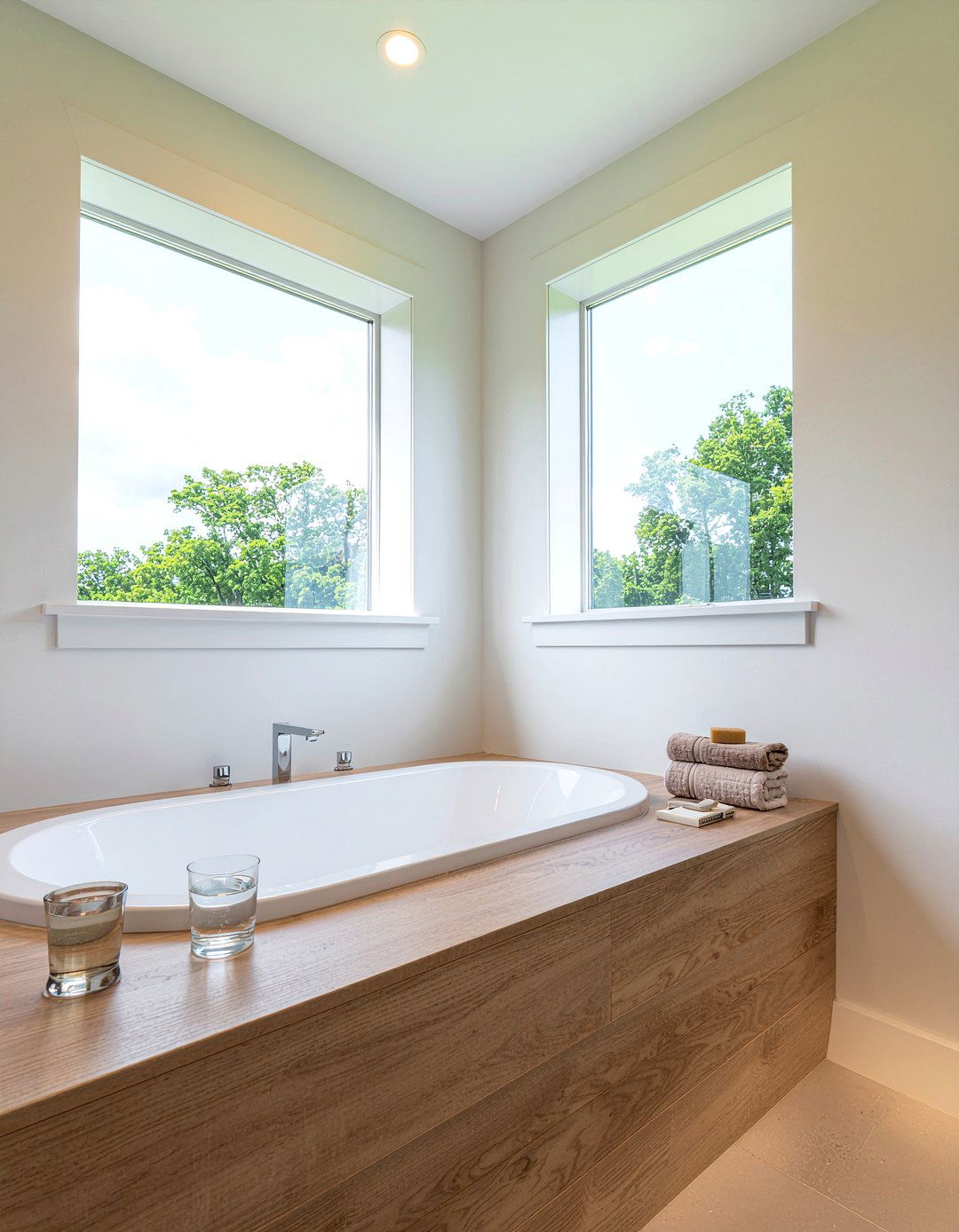 Freestanding Tub Niche - 30 bathroom custom built ideas