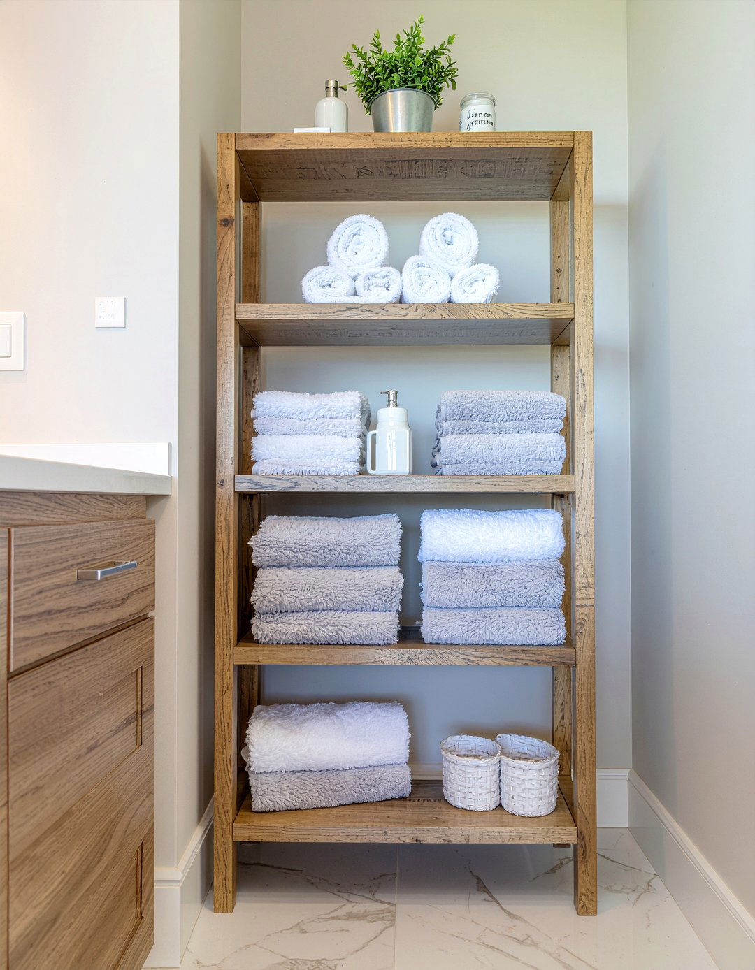 Freestanding bathroom linen tower - 30 bathroom linen cabinet ideas