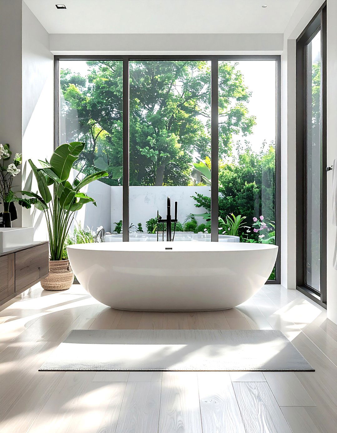 Freestanding bathtub - 30 Nordic bathroom ideas