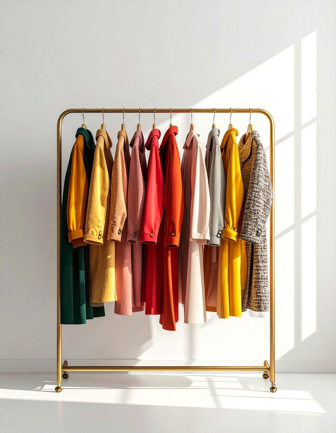 Freestanding clothes rack - 30 no drill bedroom ideas