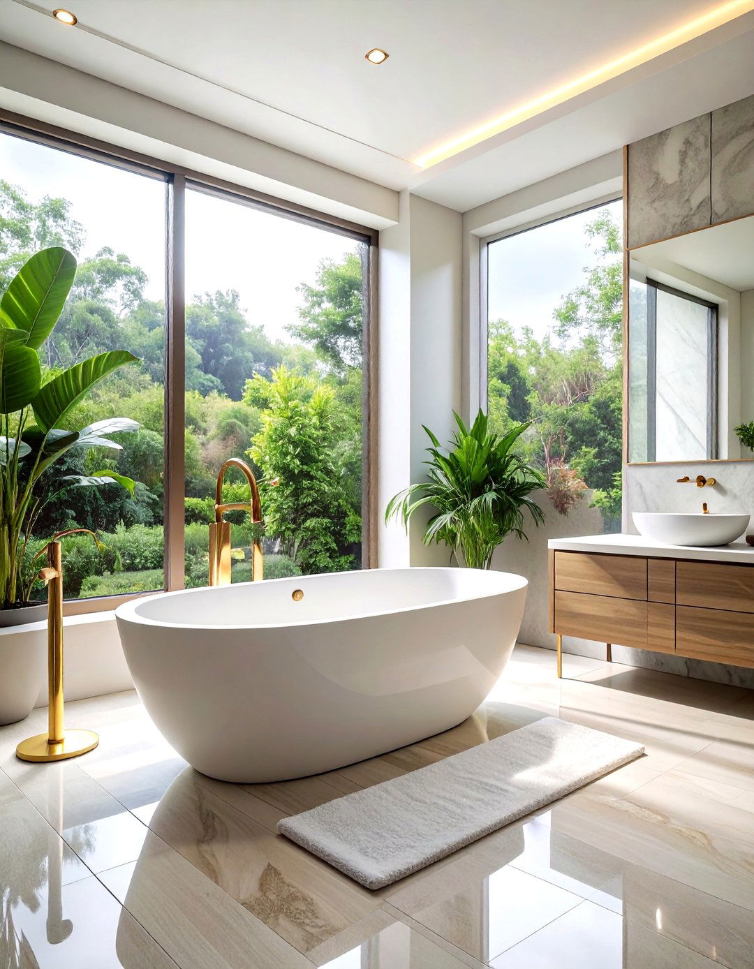 Freestanding soaking tub - 30 bathroom update ideas