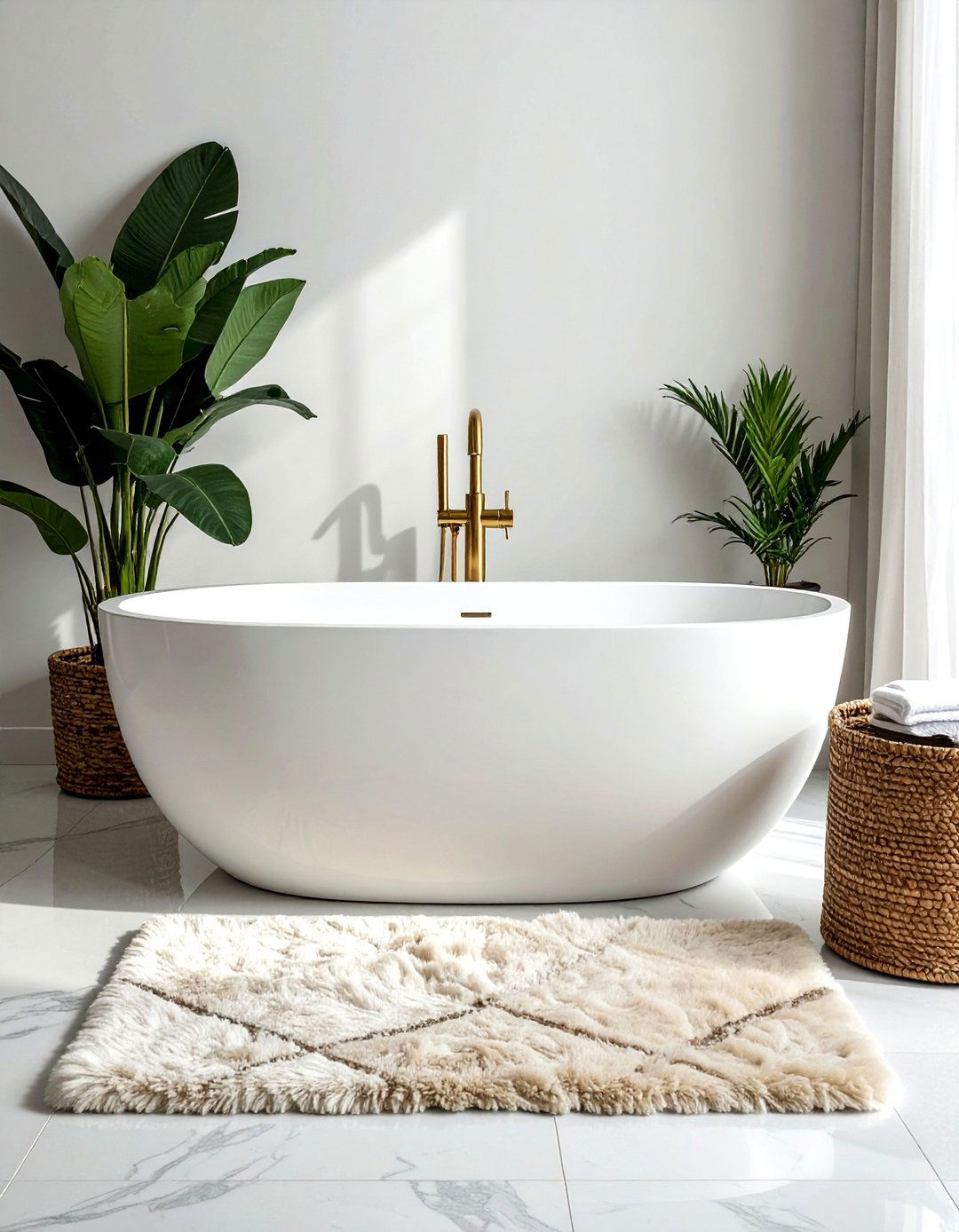 Freestanding soaking tub - 30 bathroom wellness ideas