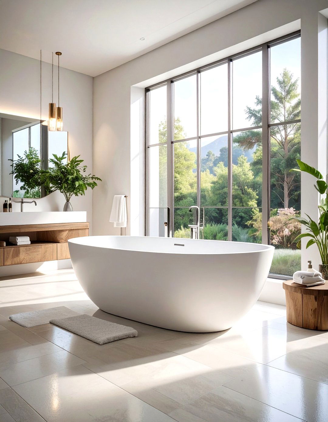 Freestanding soaking tub - 30 luxury home decor ideas