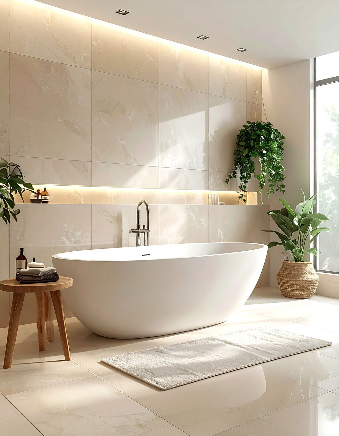 Freestanding soaking tub - 30 spa-like master bathroom ideas