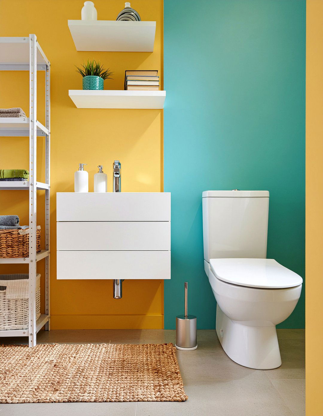 Freestanding storage tower - 30 over toilet storage ideas