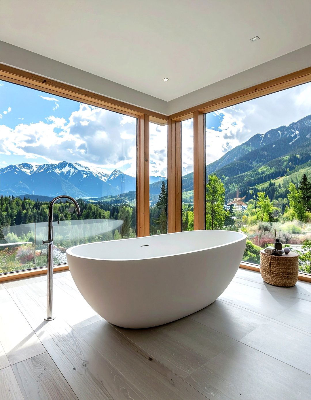 Freestanding tub placement - 30 parade of homes bathroom ideas