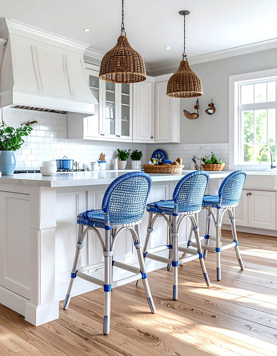 French Bistro Bar Stools - 30 French country kitchen ideas