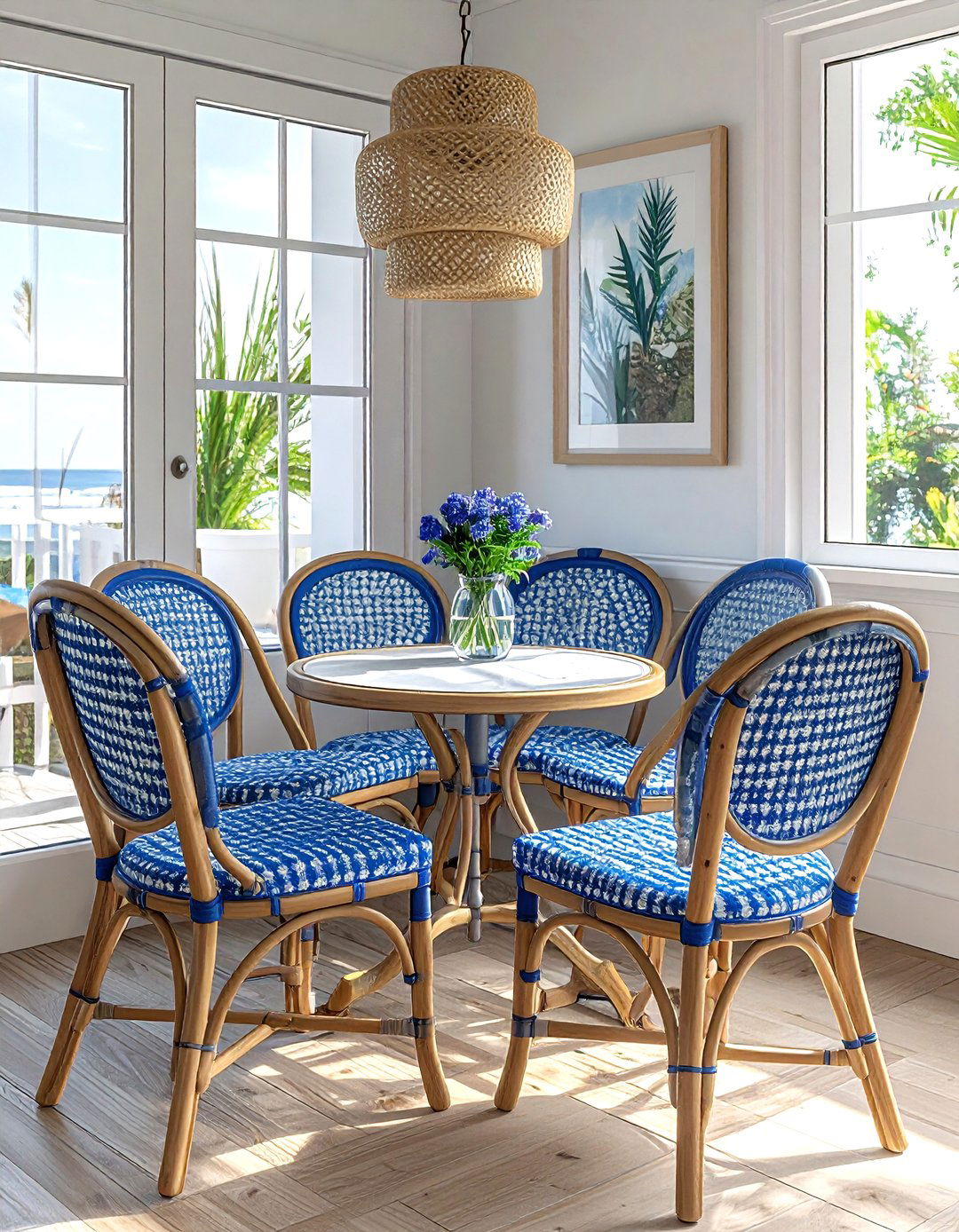 French Bistro Seating - 30 Palm Beach dining room ideas