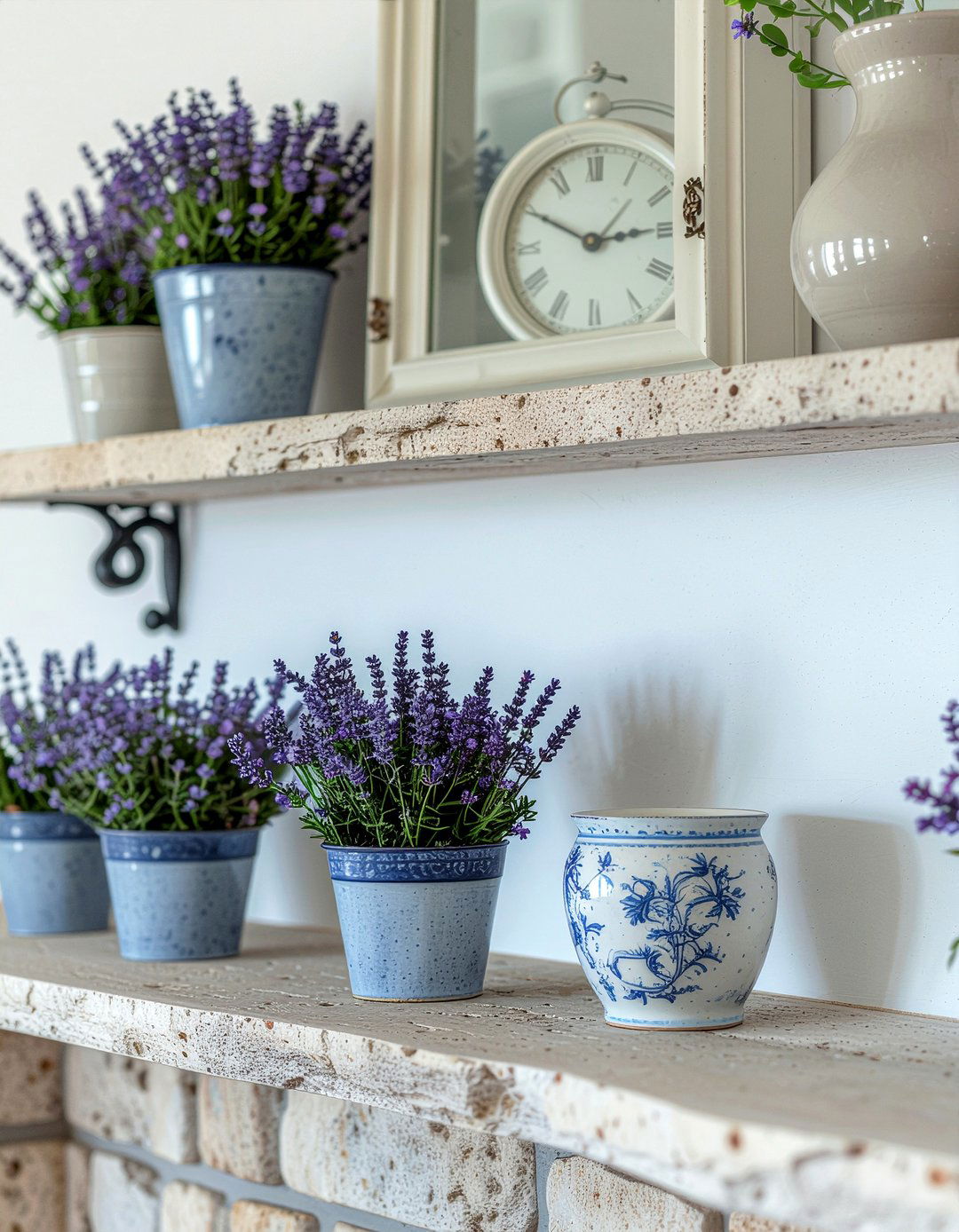 French Country - 30 fireplace mantel ideas