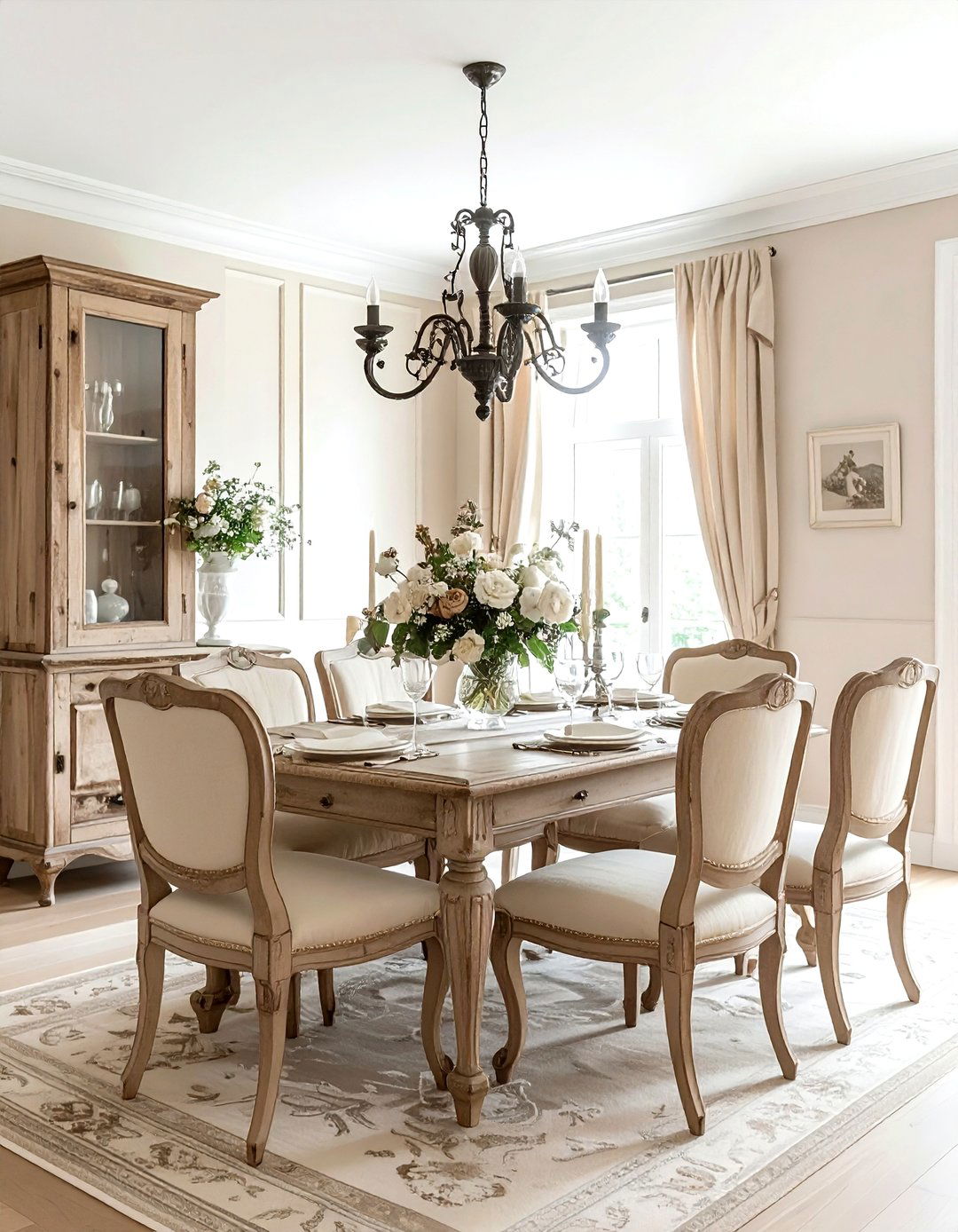 French Country Beige Dining Room - 30 beige dining room design ideas