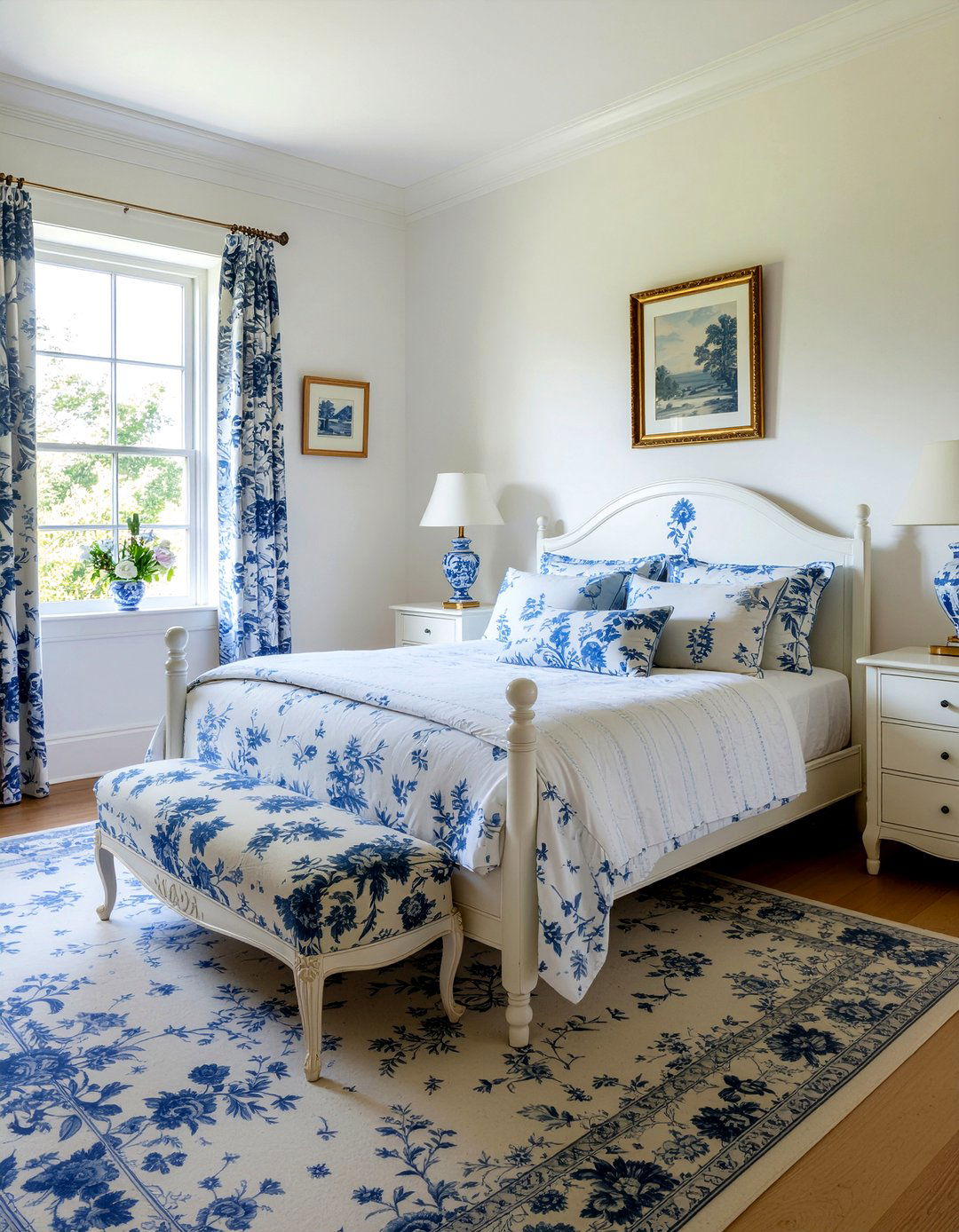 French Country Blue And White Bedroom - 30 blue and white bedroom ideas