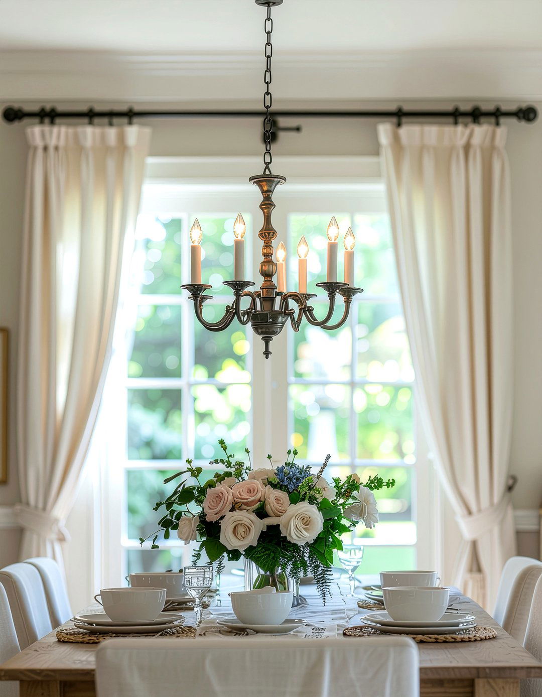 French Country Chandelier - 30 farmhouse chandelier dining room ideas
