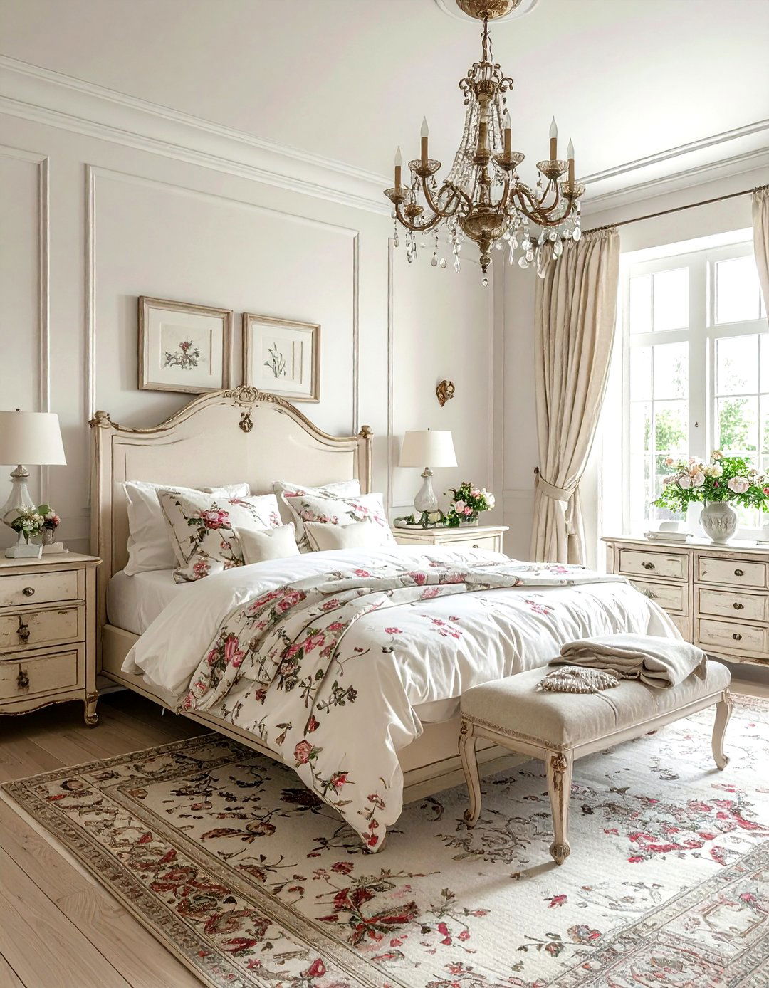 French Country Cream Bedroom - 30 cream bedroom design ideas