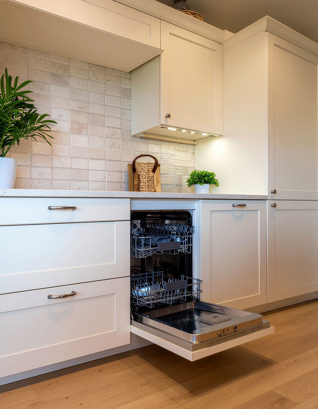 French Country Kitchen - 30 panel-ready dishwasher kitchen ideas