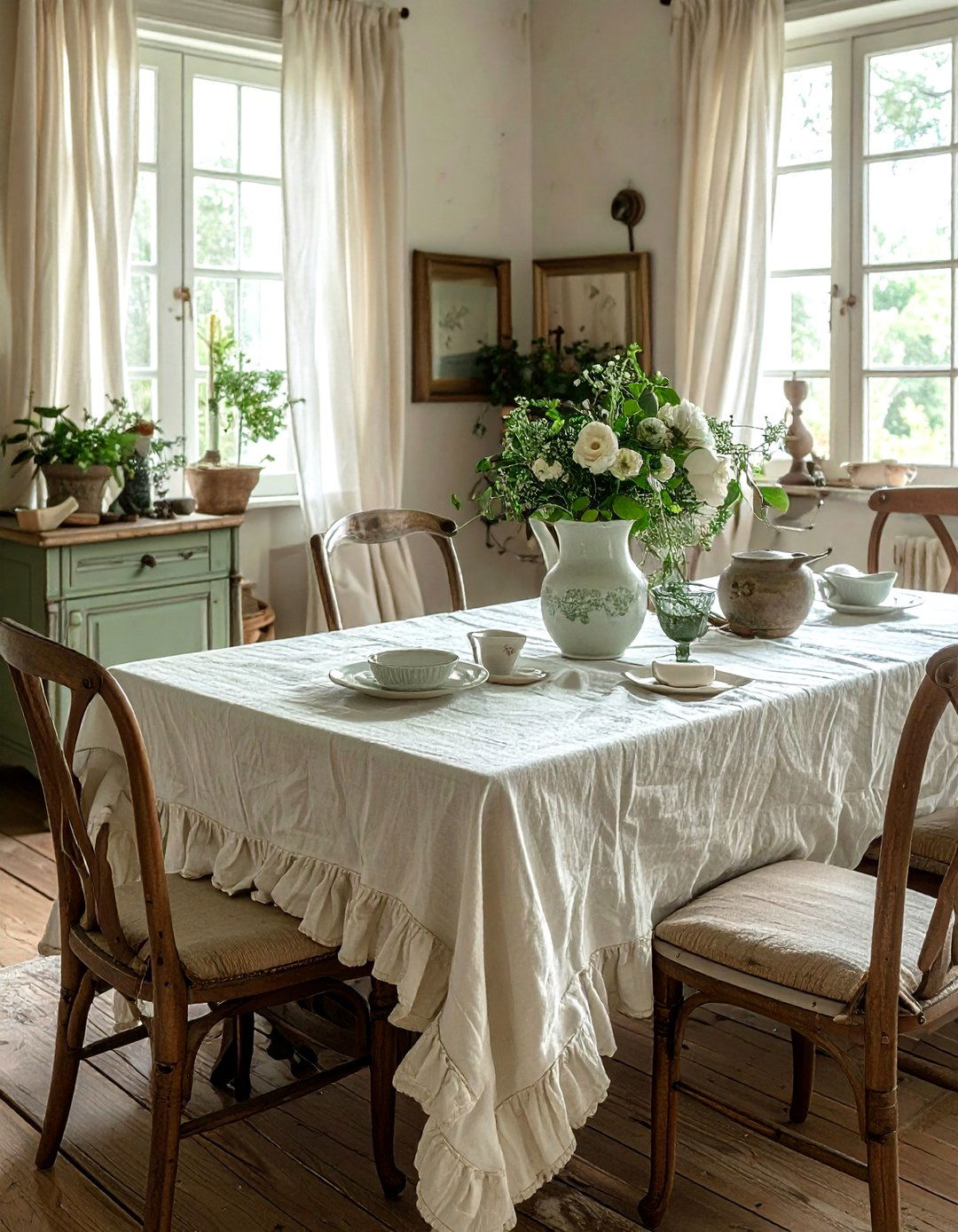 French Country Linen Decor - 30 linen dining room ideas