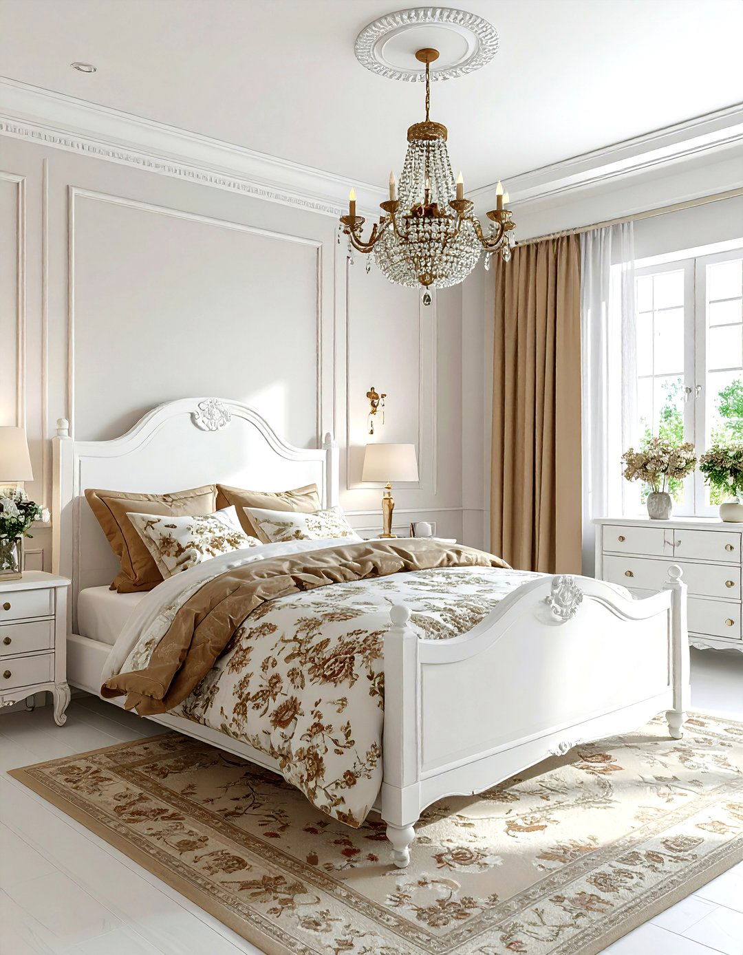 French Country Tan And White Bedroom - 30 tan and white bedroom ideas