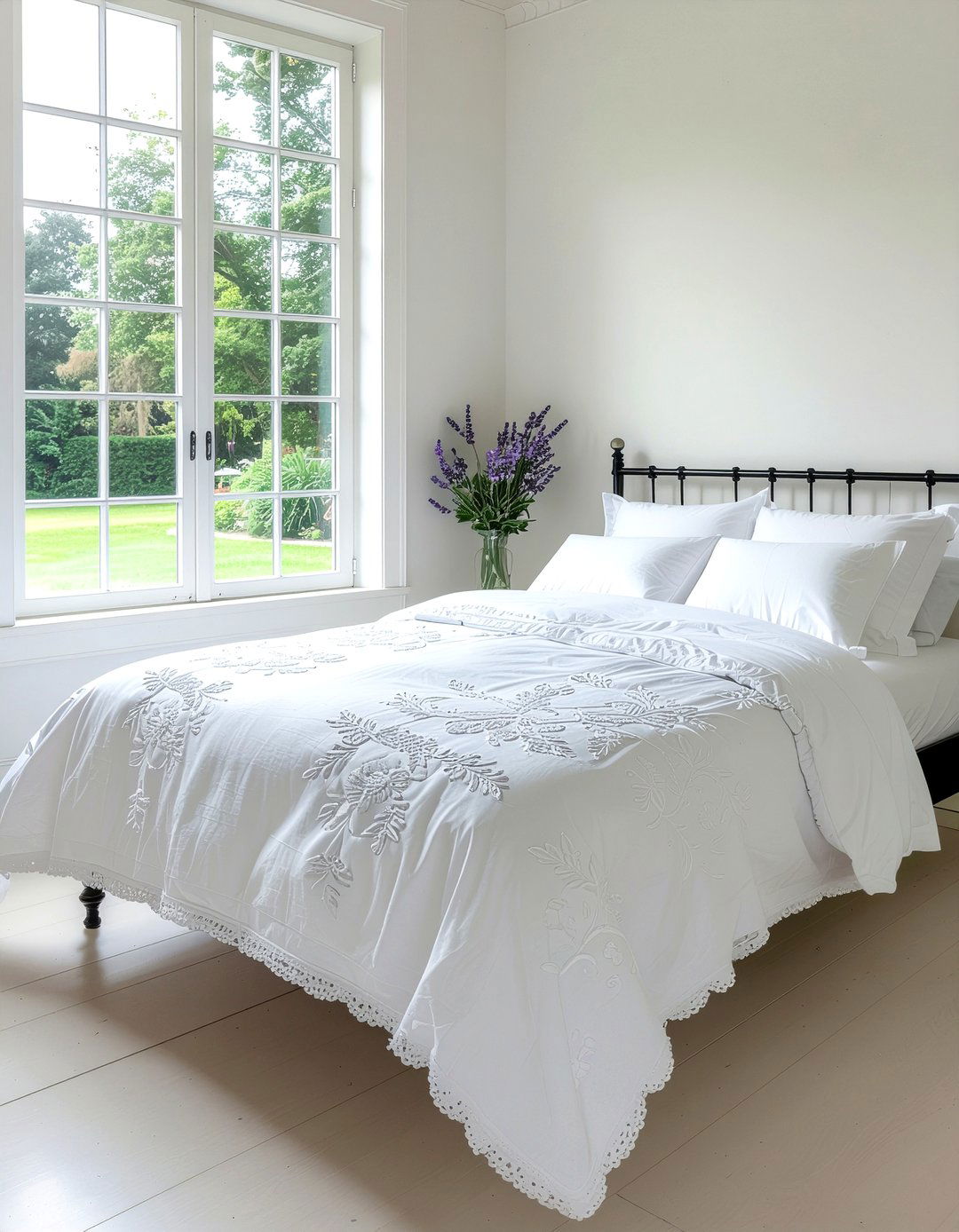 French Country White Bedding - 30 bedroom white bedding ideas