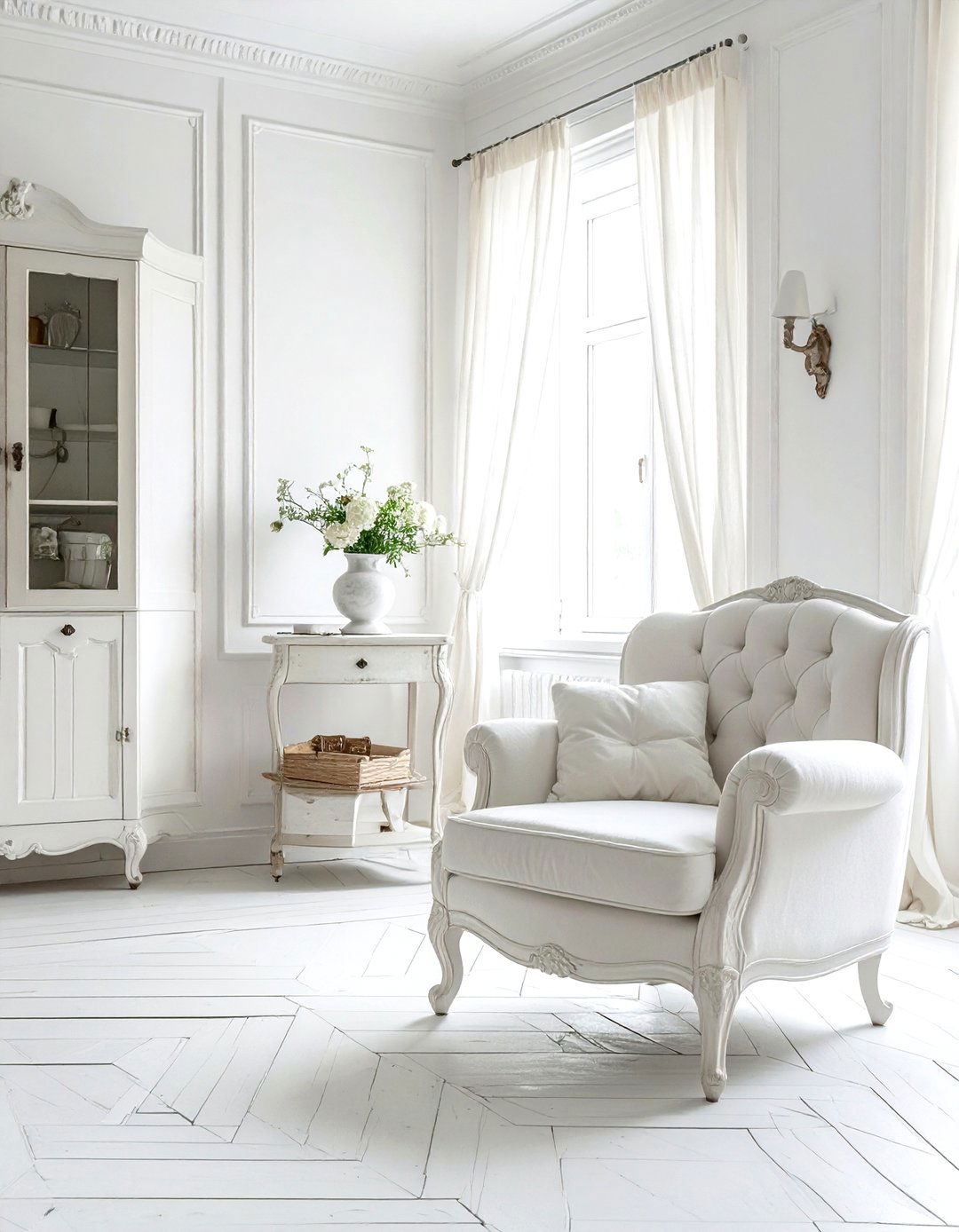 French Country White Living Room - 30 white living room decor ideas