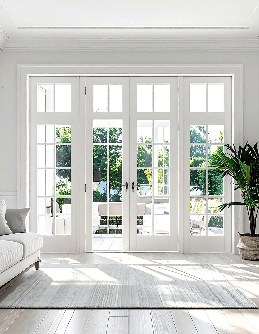 French Door Entry - 30 living room natural lighting ideas