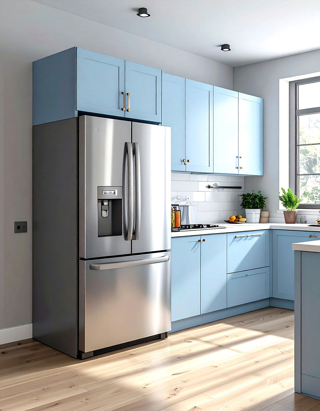 French Door Refrigerator - 30 GE Profile kitchen ideas