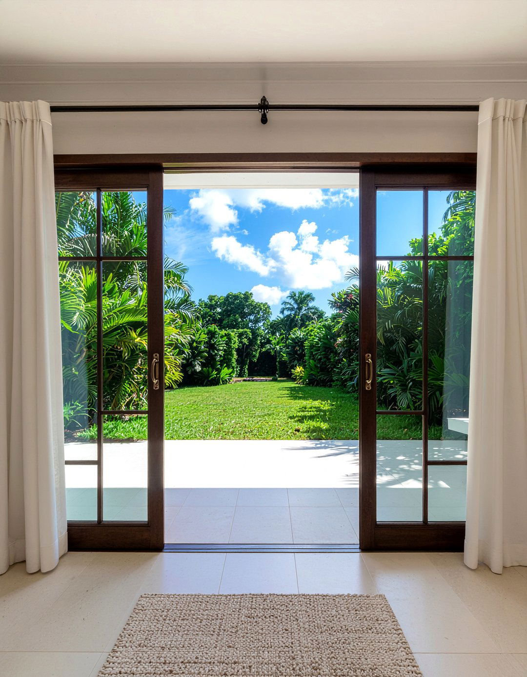 French Doors - 30 Caribbean living room ideas