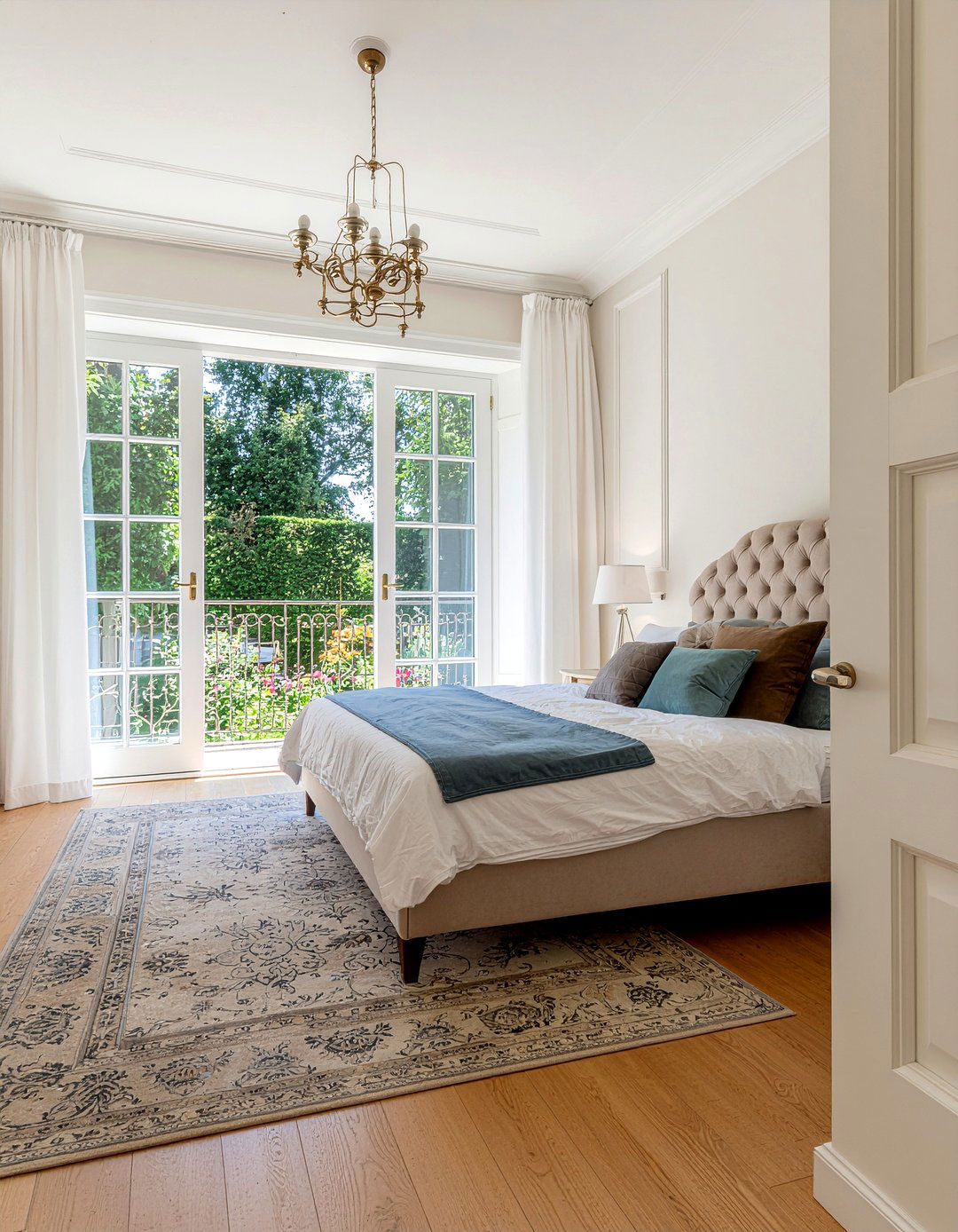 French Doors - 30 grand bedroom ideas