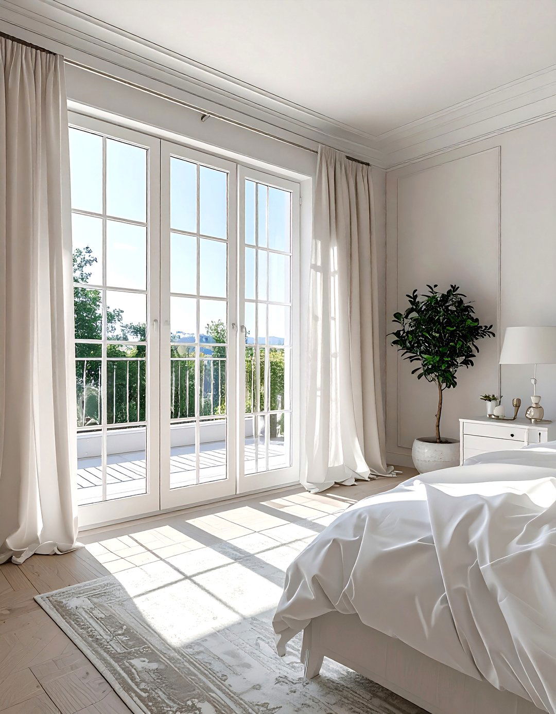 French Doors To Balcony - 30 bedroom natural lighting ideas