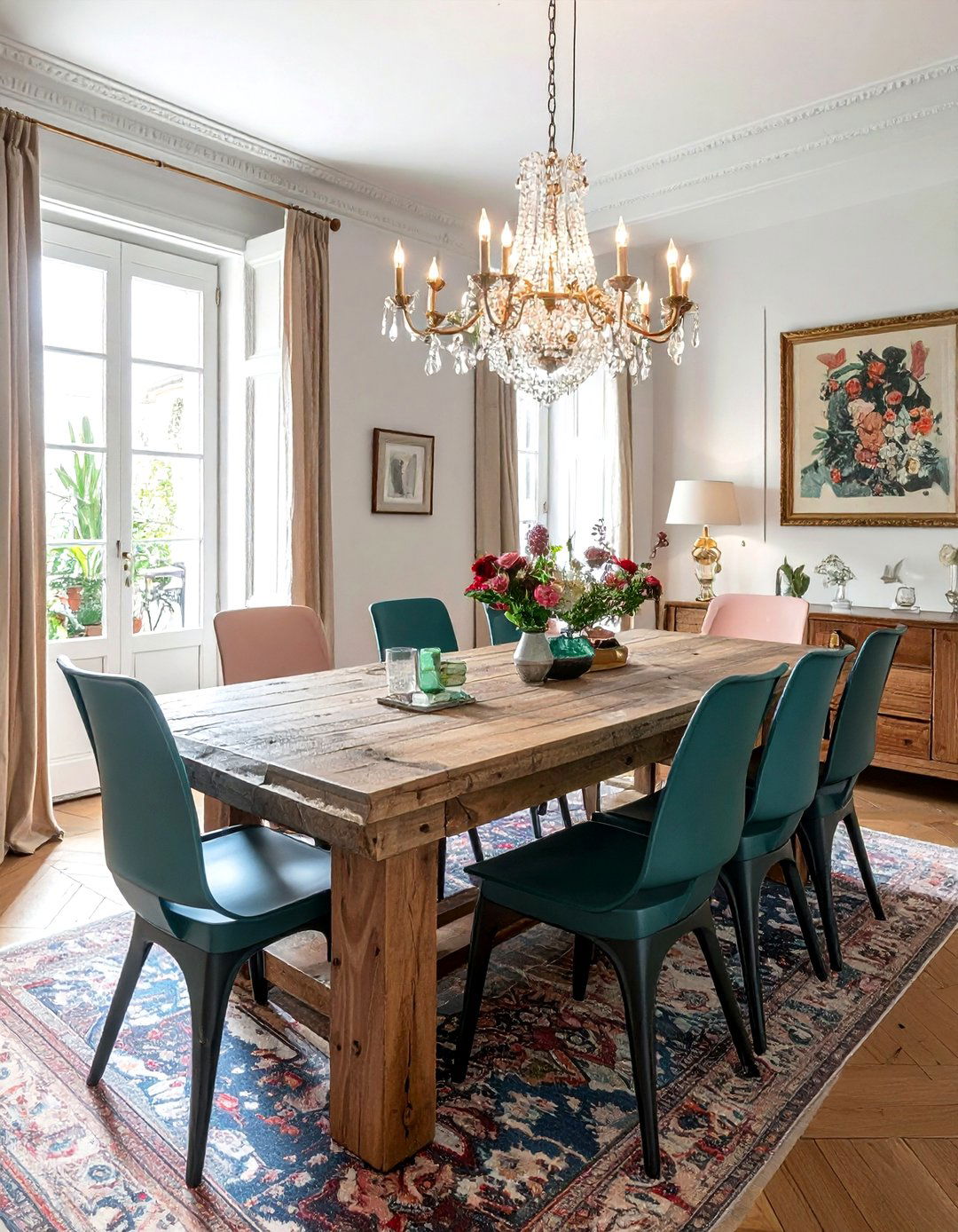 French Eclectic Dining Room - 30 French dining room ideas