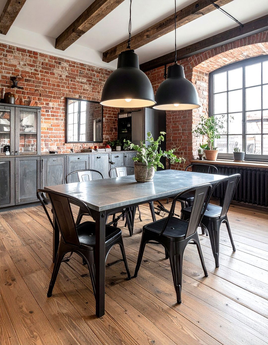 French Industrial Dining Room - 30 French dining room ideas